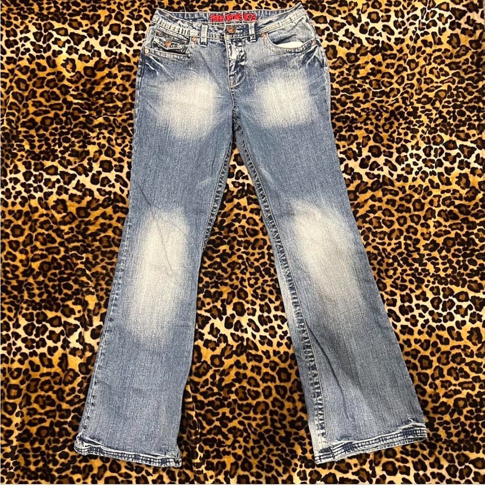 Pepe Jeans Blue Boot Cut Denim with Vintage Fading